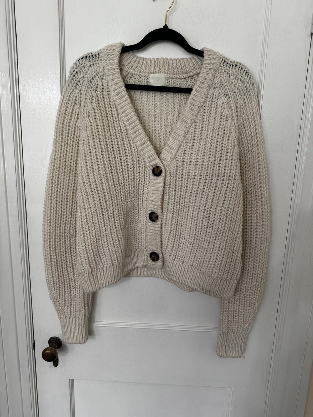 H&M Chunky Knit V Neck Cardigan